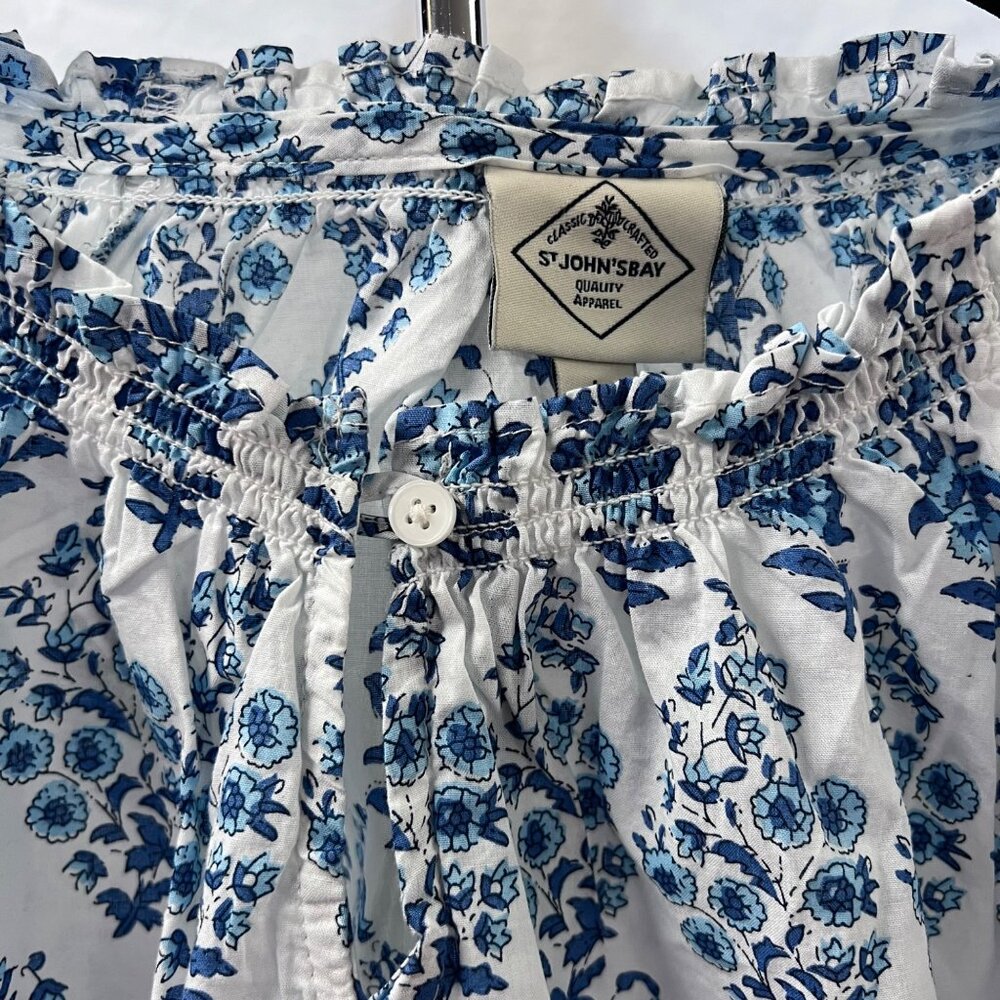 St John’s Bay women’s blouse, size large 100 % cotton - Picture 6 of 8